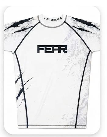 Fear Rashguard Blanca